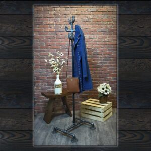 Industrial Free Standing Rustic Steam Punk Style Coat Rack