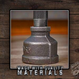 Industrial Wall Mounted Shelf with Wood Base on steel Pipe - Gauge and Valve Detail - Steampunk Home Decor